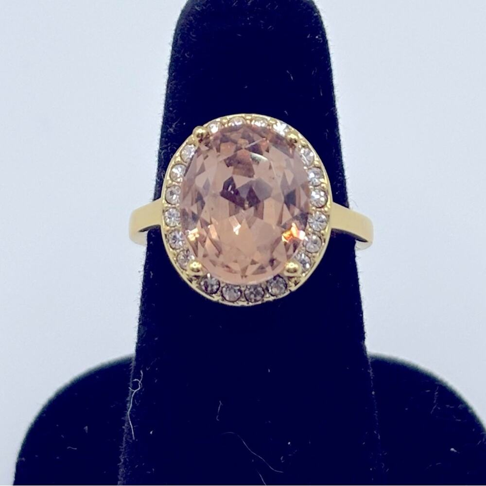 NWOT Charter Club Size 5 Ring with Faux Citrine & CZ Accents - Picture 1 of 3